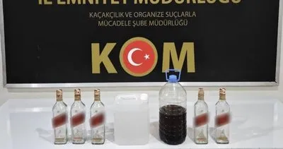 Erzincan polisi satışa hazır el yapımı alkol ele geçirdi