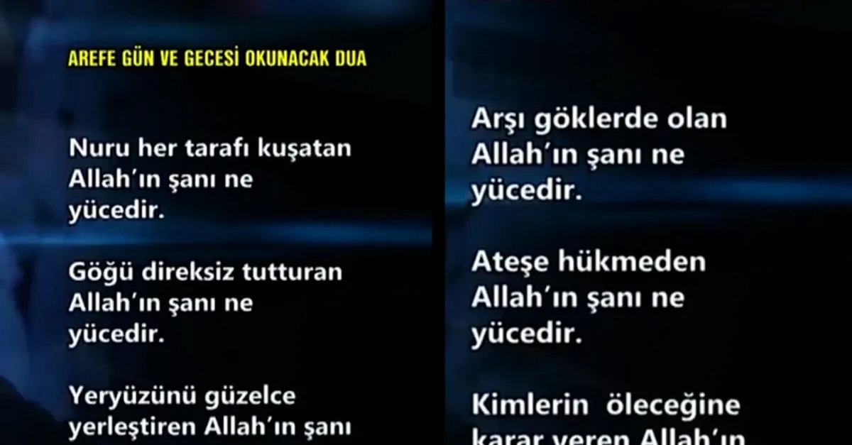 nihat hatipoglu dan kurban bayrami arefe gunu gecesi okunacak ozel dua video