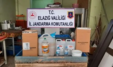 Elazığ'da 24 litre sahte içki ve etil alkol ele geçirildi #elazig