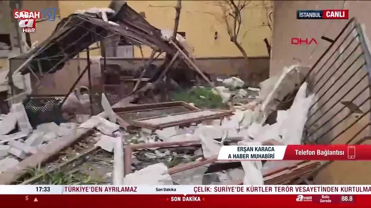 Ataşehir’de doğalgaz patlaması! Patlamanın olduğu daire savaş alanına döndü