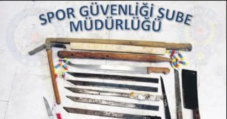 Holiganlar maça değil savaşa gelmiş