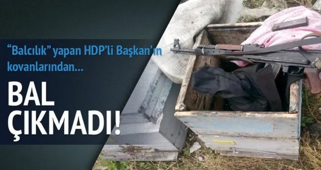 HDP’li Başkan’ın kovanlarında bal çıkmadı!