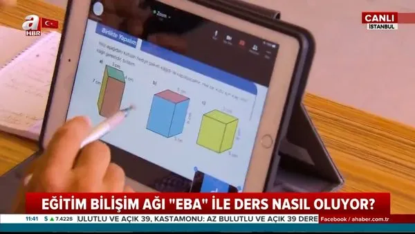EBA TV'de nasıl ders işleniyor? TRT EBA TV'de sınıfta uzaktan eğitim uygulamalı ders canlı yayında... | Video