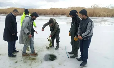 Van’da ‘Eskimo’ usulü balık avı