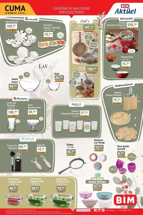 BİM AKTÜEL 16 ŞUBAT LİSTESİ ? Bim'de bu hafta hangi ürünler var? Cuma gününe özel indirim fırsatları raflarda olacak!
