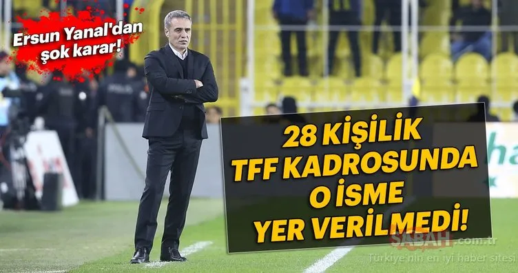 Son dakika! Fenerbahçe’nin 28 kişilik TFF kadrosunda o isme yer verilmedi!