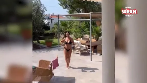 Hülya Avşar'dan yaza veda paylaşımı! Havuz başında böyle dans etti | Video