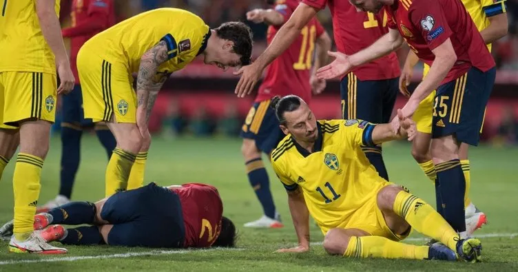 Zlatan Ibrahimovic’ten tepki çeken hareket! İspanya-İsveç maçında...