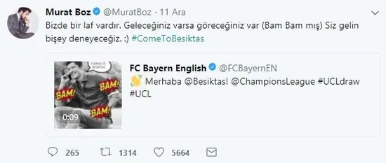 Murat Boz, Bayern Münih'e meydan okudu - 1