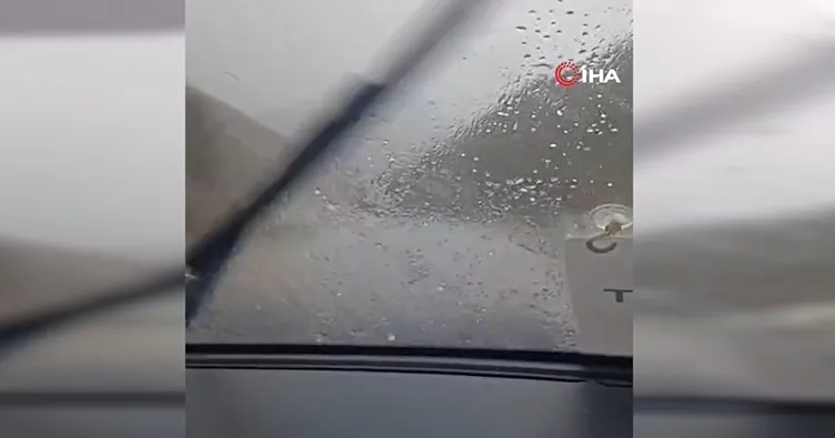 Tunceli’de dolu yağışı etkili oldu: Sürücüler zor anlar yaşadı