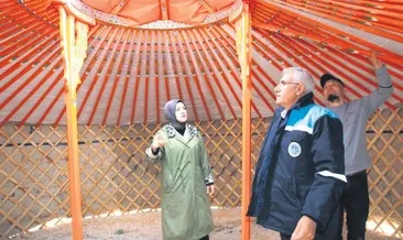 Battalgazi’ye Moğol çadırı