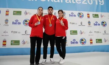 Eda - Erman Eltemur kardeşler Avrupa Karate Şampiyonası’nda altın madalyayı kaptılar