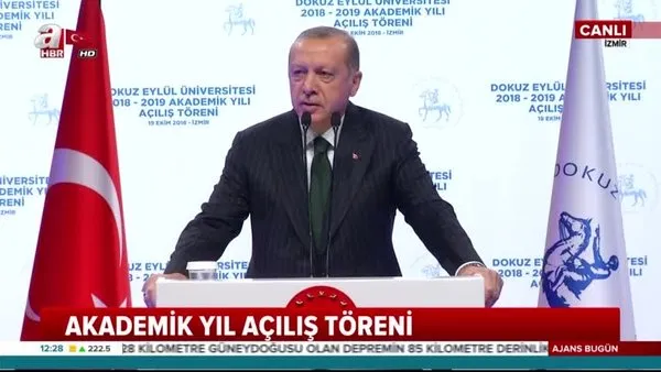 Cumhurbaşkanı Erdoğan, Akademik Yıl Açılış Töreni'nde önemli açıklamalarda bulundu