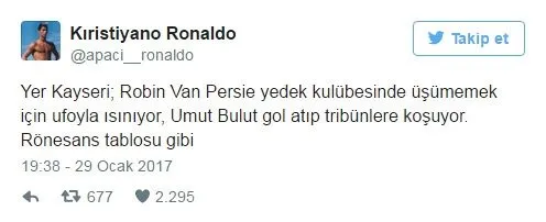 Kayserispor-Fenerbahçe maçı Twitter'ı salladı