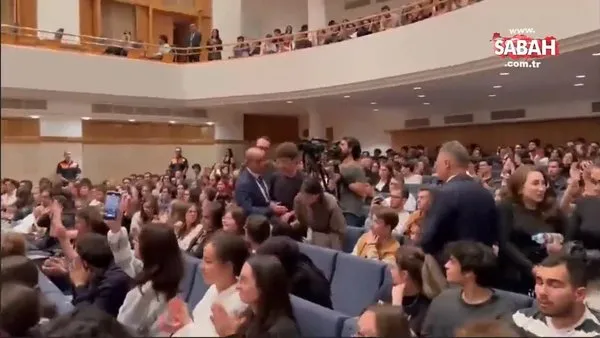 ABB Başkanı Mansur Yavaş soru soran öğrencileri salondan attırıp darp ettirdi | Video