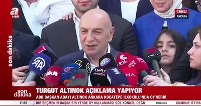 Cumhur İttifakı Ankara adayı Turgut Altınok oyunu kullandı | Video