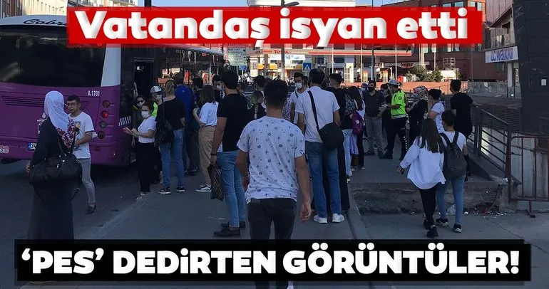 İstanbul’da tıka basa dolu otobüsler pes dedirtti