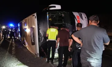 Kırıkkale'de otobüs şarampole devrildi! 40 kişi yaralandı #kars