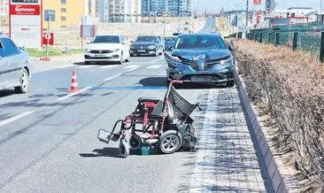 Otomobilin çarptığı engelli hayatını kaybetti #kayseri