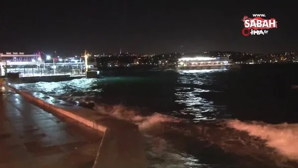 İstanbul'da beklenen lodos etkili olmaya başladı | Video