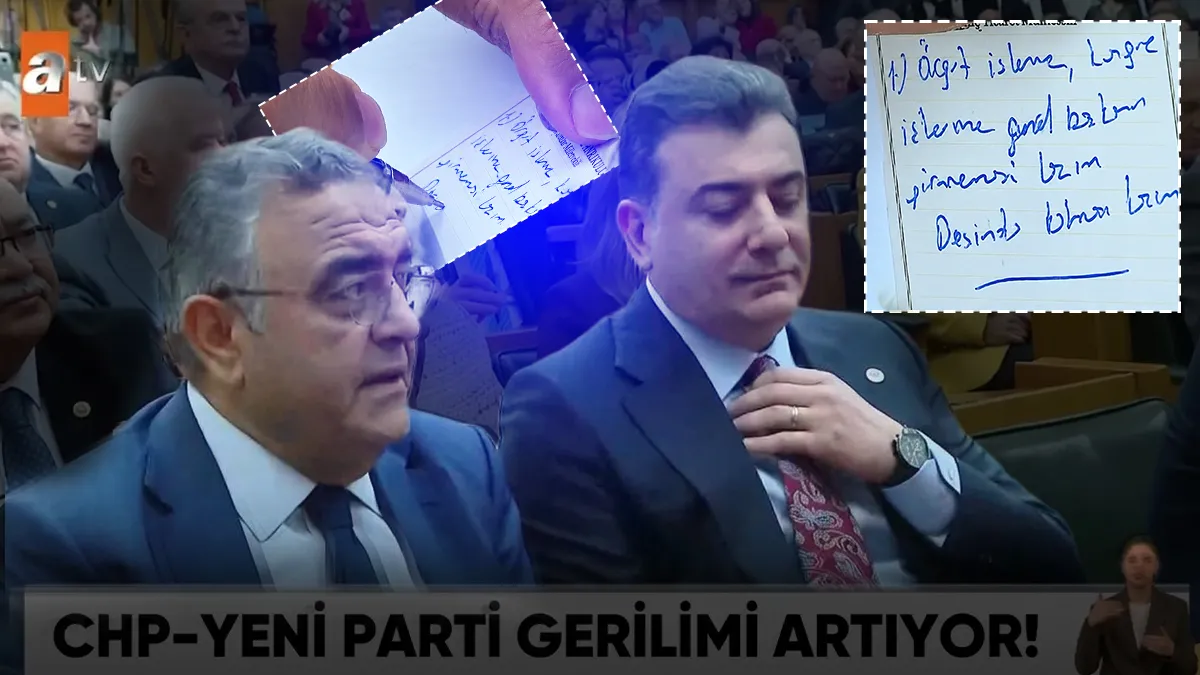 Özgür Özel’i kürsüdeyken eleştirdiler: O not kameralara takıldı! “Örgüt işlerine girmemesi lazım”