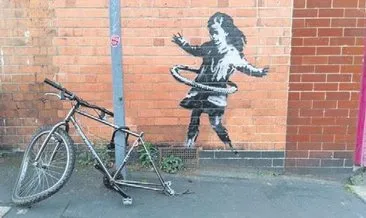 Gizemli sanatçı Banksy yeni eseriyle ortaya çıktı