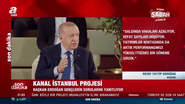 Son Dakika! Başkan Recep Tayyip Erdoğan, Kütüphane Söyleşileri'nde Kanal İstanbul'un önemini anlattı | Video