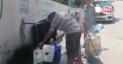 İzmir Dikili’de yaklaşık 36 saattir devam eden su kesintisine vatandaşlardan bidonlu çözüm | Video