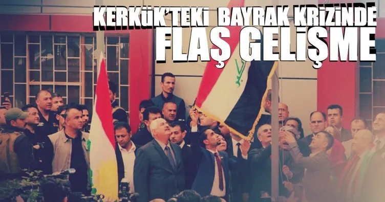 Kerkük’teki bayrak krizi sona erdi: Kürt bayrakları indirildi
