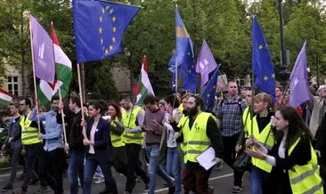 Macaristan’da Avrupa Birliği eylemi