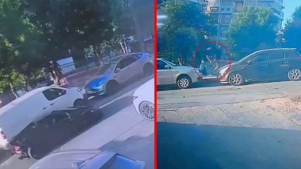 Kağıthane'de tamirhanede hasar gören lüks otomobil