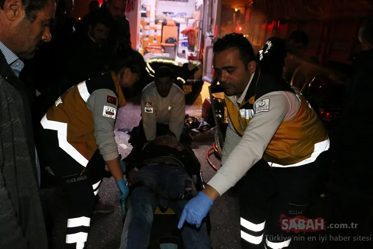 TIR'a arkadan çarpan araç hurdaya döndü