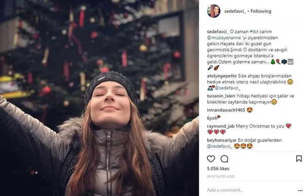Ünlülerin Instagram paylaşımları (21.12.2017)
