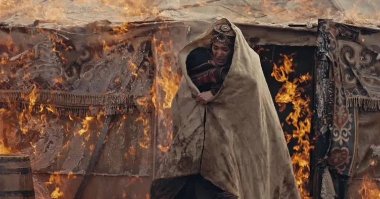 Obada yangın çıktı! Gazi Alp işte böyle kurtuldu