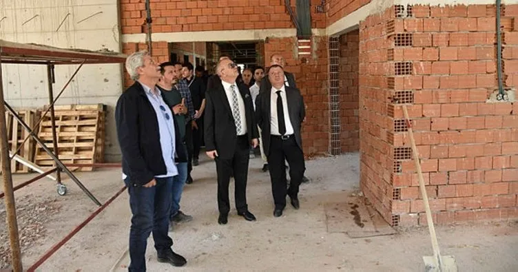 Başkan Ergün spor tesisi çalışmalarını yakından takip ediyor