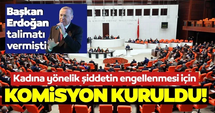 SON DAKİKA HABERİ: TBMM'de kadına yönelik şiddetin önlenmesi için komisyon kuruldu!