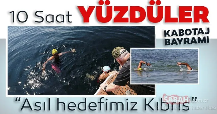 Kabotaj Bayramı’nı, İstanbul’dan Yalova’ya yüzerek kutladılar