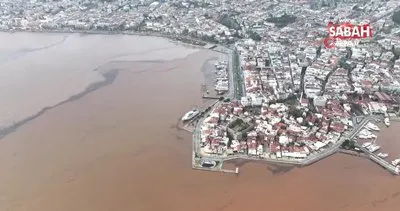 Marmaris’te sağanak yağışın ardından denizin rengi değişti | Video