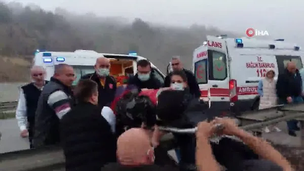 SON DAKİKA: Samsun'da yolcu otobüsü 150 metreden dereye yuvarlandı: Ölü ve yaralılar var