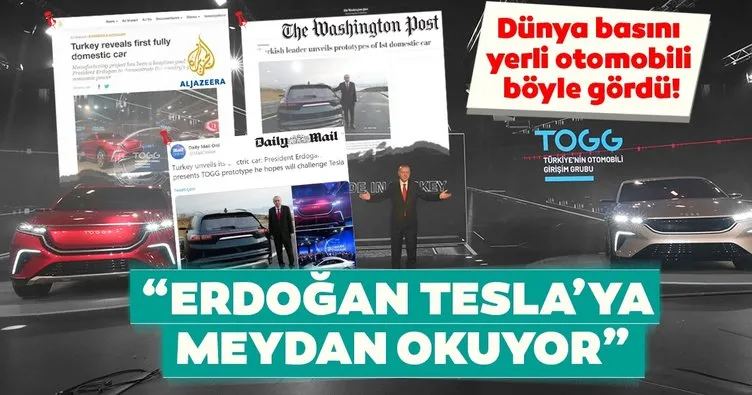 Yerli otomobil dünya basınında: Erdoğan, Tesla’ya meydan okuyor