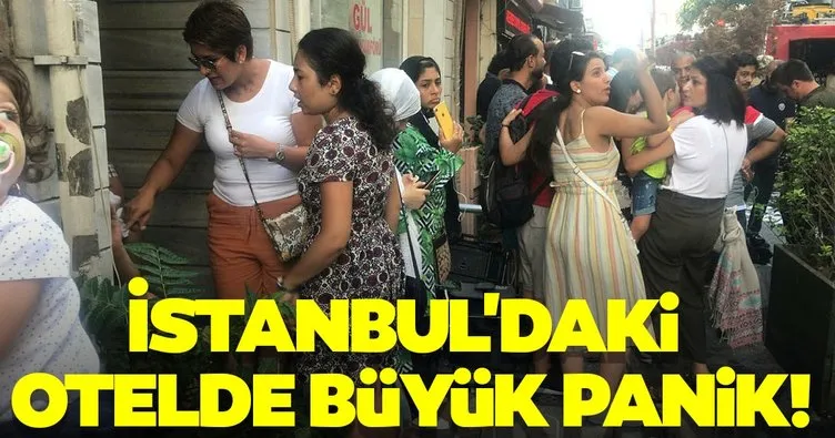 İstanbul’daki otelde büyük panik! Vatandaşlar tahliye edildi...