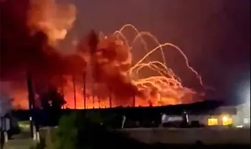 Rusya’nın Belgorod bölgesindeki mühimmat deposunda yangın!