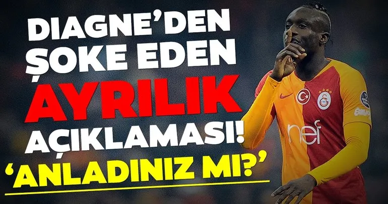 Son dakika: Galatasaraylı Diagne’den transfer açıklaması!