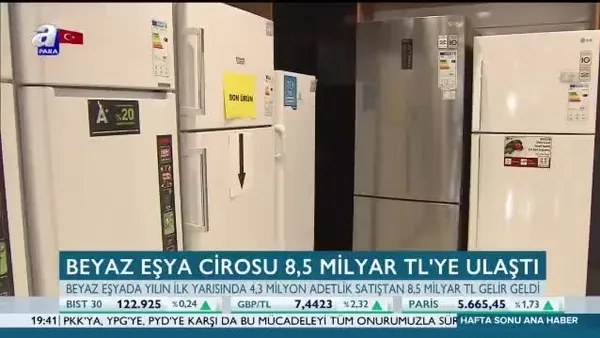 Beyaz eşyadan 8,5 milyar TL'lik ciro performansı