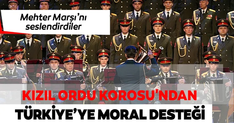 Kızıl Ordu Korosu'ndan Türkiye'ye pandemide moral desteği