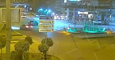 Kontrolden çıkan otomobil bahçeye devrildi: Kaza anı kamerada #kirikkale