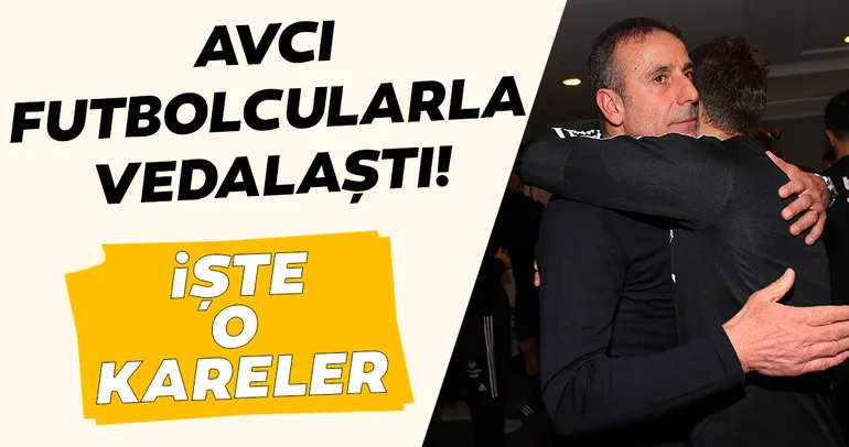 Abdullah Avcı futbolcularla vedalaştı