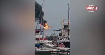 SON DAKİKA | Ataköy marinada tekne yangını
