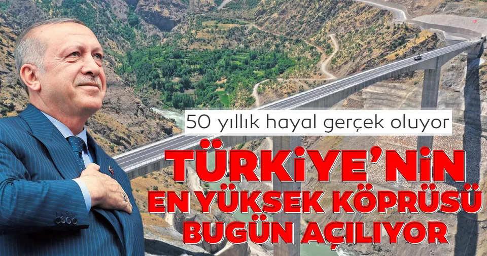 turkiye nin en yuksek koprusu bugun