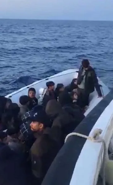 Muğla’da 8’i çocuk 63 kaçak göçmen kurtarıldı
